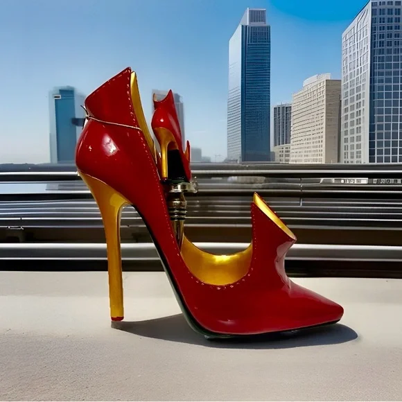 BNWT Just The Right Shoe ‘DEVILISH’ Bottle Holder with Matching Stopper - Picture 4 of 6